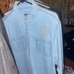 Denim Harley Davidson shirt